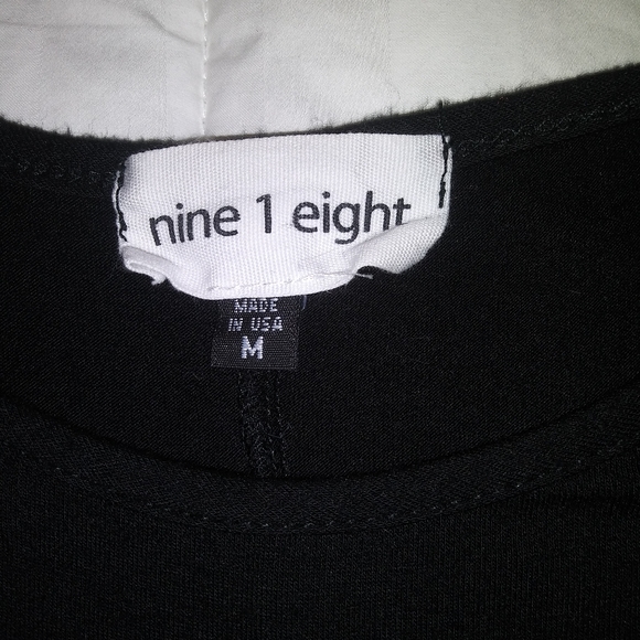 Womens Nine 1 Eight Black Open Shoulder Dress, Size Medium - Picture 8 of 12